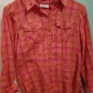 Girls multicolored flannel